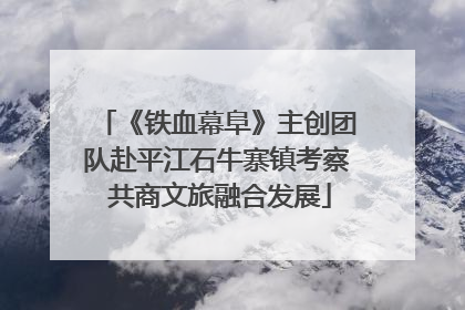 《铁血幕阜》主创团队赴平江石牛寨镇考察 共商文旅融合发展