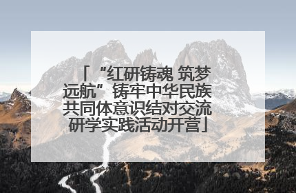“红研铸魂 筑梦远航”铸牢中华民族共同体意识结对交流研学实践活动开营
