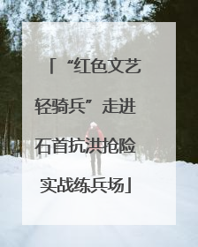 “红色文艺轻骑兵”走进石首抗洪抢险实战练兵场