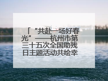 “共赴一场好春光”——杭州市第三十五次全国助残日主题活动共绘幸福答卷（组图）