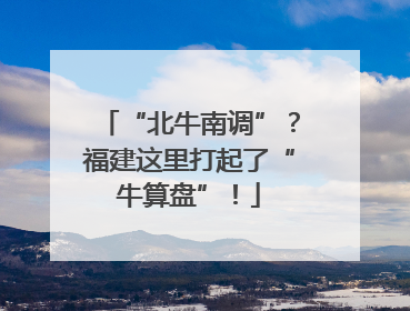 “北牛南调”？福建这里打起了“牛算盘”！