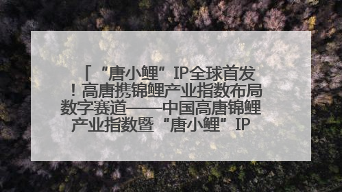 “唐小鲤”IP全球首发！高唐携锦鲤产业指数布局数字赛道——中国高唐锦鲤产业指数暨“唐小鲤”IP全球首发仪式在杭州举行