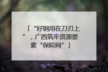 “好钢用在刀刃上”，广西筑牢资源要素“保障网”