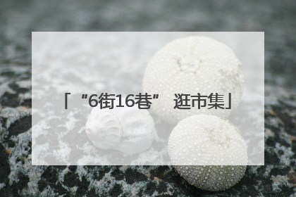 “6街16巷” 逛市集