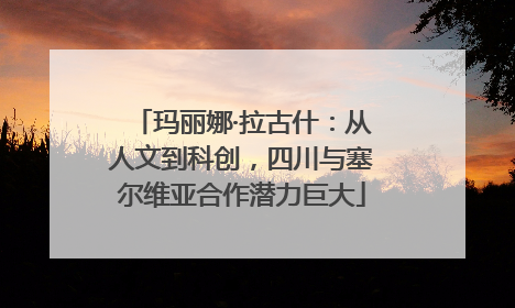 玛丽娜·拉古什：从人文到科创，四川与塞尔维亚合作潜力巨大