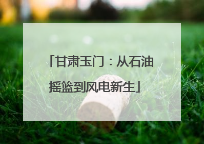 甘肃玉门：从石油摇篮到风电新生