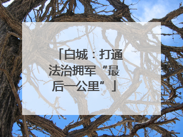 白城：打通法治拥军“最后一公里”