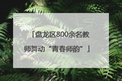 盘龙区800余名教师舞动“青春师韵”