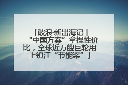 破浪·新出海记丨 “中国方案”拿捏性价比，全球近万艘巨轮用上镇江“节能桨”