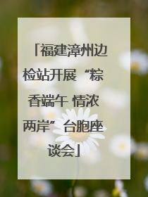 福建漳州边检站开展“粽香端午 情浓两岸”台胞座谈会