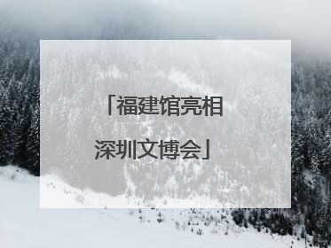 福建馆亮相深圳文博会