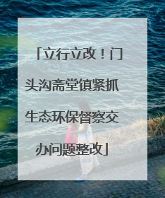 立行立改！门头沟斋堂镇紧抓生态环保督察交办问题整改