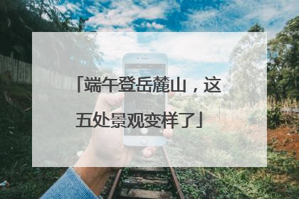 端午登岳麓山，这五处景观变样了