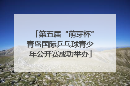 第五届“萌芽杯”青岛国际乒乓球青少年公开赛成功举办
