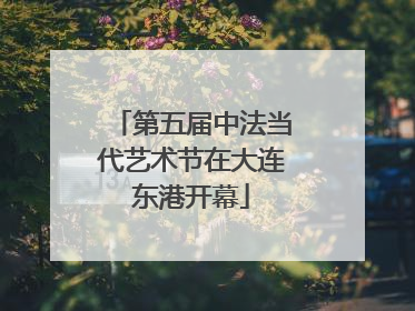 第五届中法当代艺术节在大连东港开幕