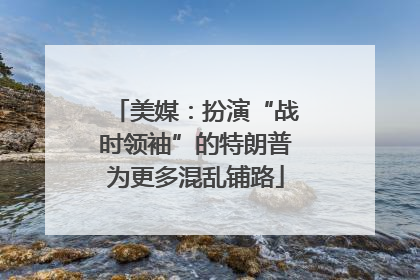 美媒：扮演“战时领袖”的特朗普为更多混乱铺路
