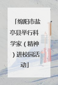 绵阳市盐亭县举行科学家（精神）进校园活动