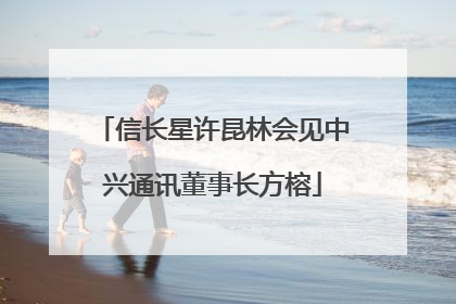 信长星许昆林会见中兴通讯董事长方榕