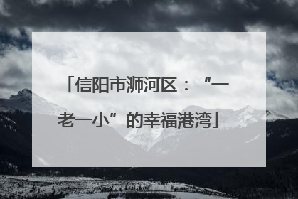 信阳市浉河区：“一老一小”的幸福港湾