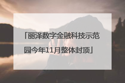 丽泽数字金融科技示范园今年11月整体封顶