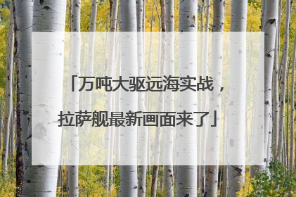 万吨大驱远海实战，拉萨舰最新画面来了