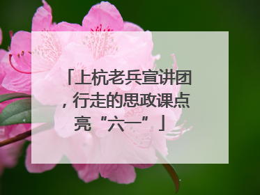 上杭老兵宣讲团，行走的思政课点亮“六一”