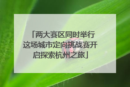 两大赛区同时举行 这场城市定向挑战赛开启探索杭州之旅