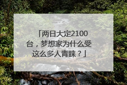 两日大定2100台，梦想家为什么受这么多人青睐？