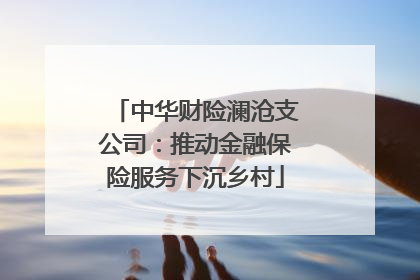 中华财险澜沧支公司：推动金融保险服务下沉乡村