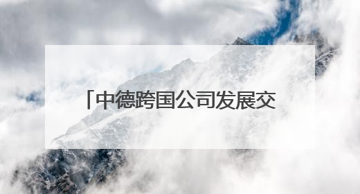 中德跨国公司发展交流论坛在青岛举行