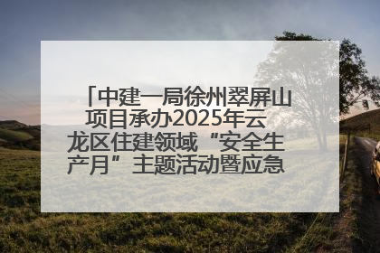 中建一局徐州翠屏山项目承办2025年云龙区住建领域“安全生产月”主题活动暨应急救援演练观摩会