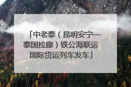 中老泰（昆明安宁—泰国拉廊）铁公海联运国际货运列车发车