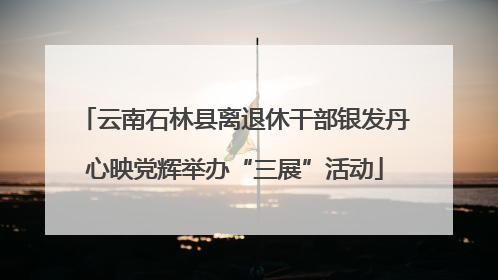 云南石林县离退休干部银发丹心映党辉举办“三展”活动