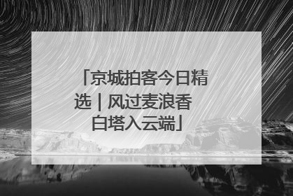 京城拍客今日精选｜风过麦浪香 白塔入云端
