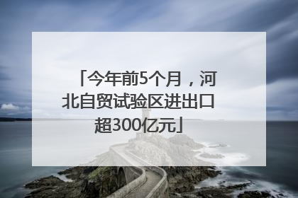 今年前5个月，河北自贸试验区进出口超300亿元