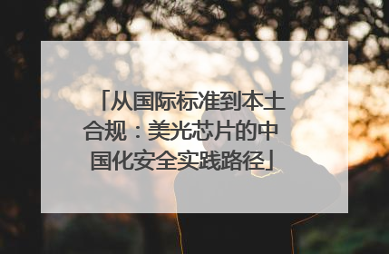 从国际标准到本土合规：美光芯片的中国化安全实践路径