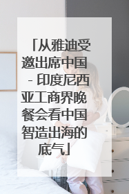 从雅迪受邀出席中国－印度尼西亚工商界晚餐会看中国智造出海的底气