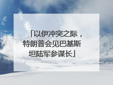 以伊冲突之际，特朗普会见巴基斯坦陆军参谋长