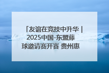 友谊在竞技中升华｜2025中国-东盟藤球邀请赛开赛 贵州惠水燃动“空中芭蕾”
