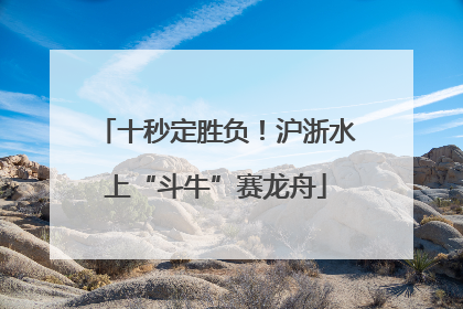十秒定胜负！沪浙水上“斗牛”赛龙舟
