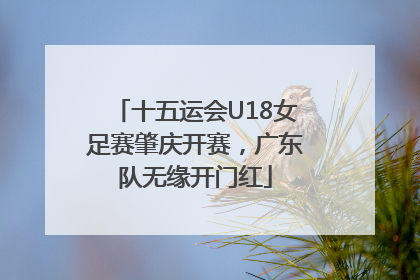 十五运会U18女足赛肇庆开赛，广东队无缘开门红