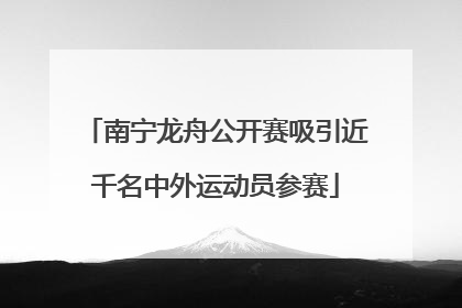 南宁龙舟公开赛吸引近千名中外运动员参赛
