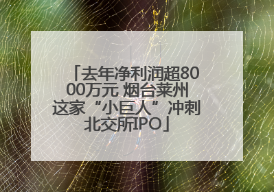 去年净利润超8000万元 烟台莱州这家“小巨人”冲刺北交所IPO