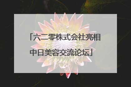 六二零株式会社亮相中日美容交流论坛