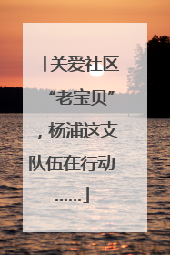 关爱社区“老宝贝”，杨浦这支队伍在行动……