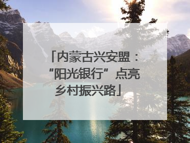 内蒙古兴安盟：“阳光银行”点亮乡村振兴路