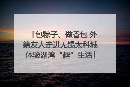 包粽子、做香包 外籍友人走进无锡太科城体验湖湾“趣”生活