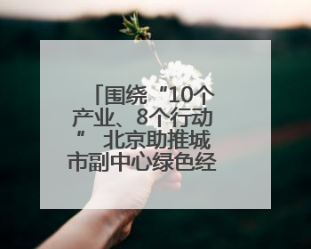 围绕“10个产业、8个行动” 北京助推城市副中心绿色经济加速跑
