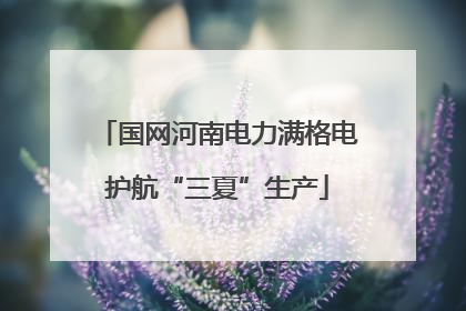 国网河南电力满格电护航“三夏”生产