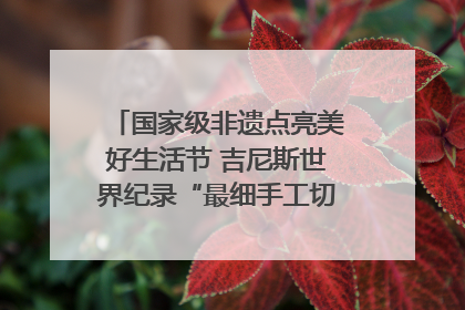 国家级非遗点亮美好生活节 吉尼斯世界纪录“最细手工切面”邀您来品！｜美好生活有“盐”味